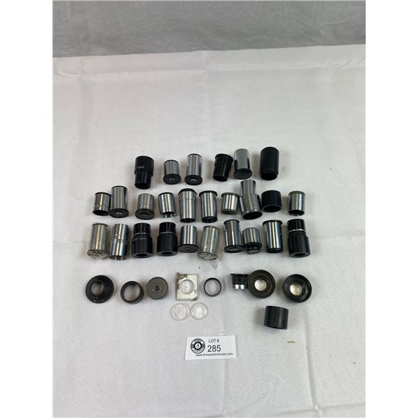 Nice Large Lot Of Microscope Eye Pieces, All Different Powers