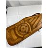 Image 2 : Tooled Leather Custom Rifle Case With Built-In Soft Padding, 53"L
