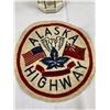 Image 2 : Vintage Unused Alaska Highway Felt Patch, 6" Diameter And Vintage Dawson Creek Alaska Hi-Way Milepos
