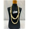 Image 1 : 2 Vintage Carved Bone Necklaces