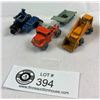 Image 1 : Vintage 1940's Lesney England Cast Digger, Police And Dump Truck, Minor Deficiencies