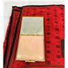 Image 2 : Vintage Albert Nipon Silk Scarf, Rex Fifth Avenue Compact And Silver(?) Signed Brooch