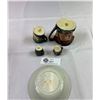 Image 2 : Vintage Toby Mugs And Pin Dish, 3 Royal Doulton, Tallest Is 3.5"
