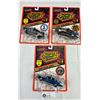 Image 1 : 3 Road Champs 1/43 Scale Police Cars Still Sealed In Packages