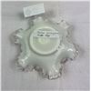 Image 2 : Fenton Milk Glass Ruffle Edge Dish