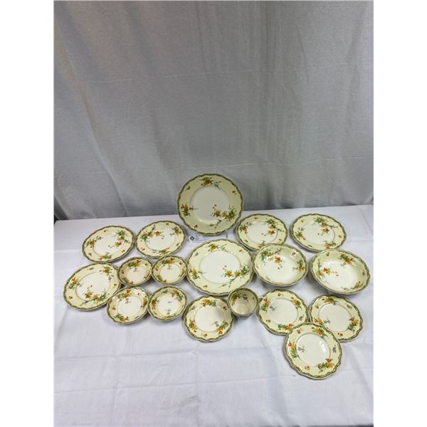 Old Staffordture Made In England Dishes, Uncomplete Set