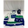 Image 1 : 40th Year Anniversary 1970-2010 Vancouver Canucks Jersey, Hat And Scarf