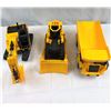 Image 2 : Lot Of Cat Dump Truck, Bulldozer, Backhoe With Fisher Price Barns