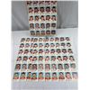 Image 2 : 3 Sheets Of 30 Calgary Flames Trading Cards By Red Rooster Food Stores, 1987