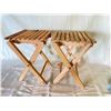 Image 1 : 2 folding wood stands