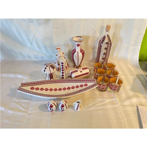 Ukrainian Glass Set