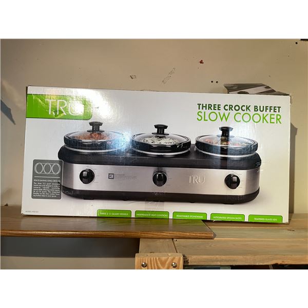 3 Crock Buffet Slow Cooker