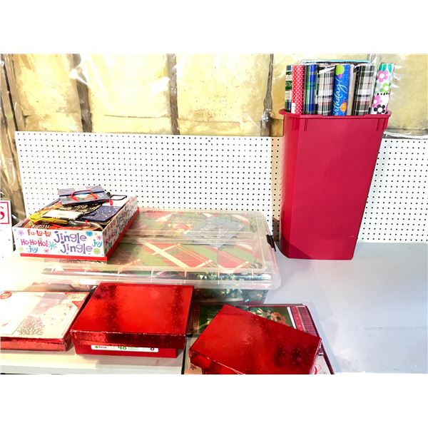 Assorted Christmas wrapping