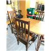 Image 4 : Dining table with leaf & 4 chairs