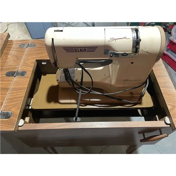 Elna Signature Sewing Machine and Cabinet