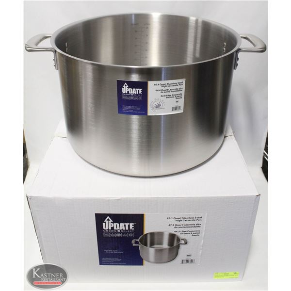 NEW UPDATE INTERNATIONAL 47 QT S/S STOCK POT