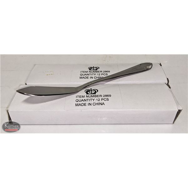 LOT OF 24 NEW JOHNSON ROSE NIAGARA BUTTER KNIVES