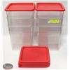 Image 1 : LOT OF EIGHT 8QT INGREDIENT BINS W/ 6 LIDS