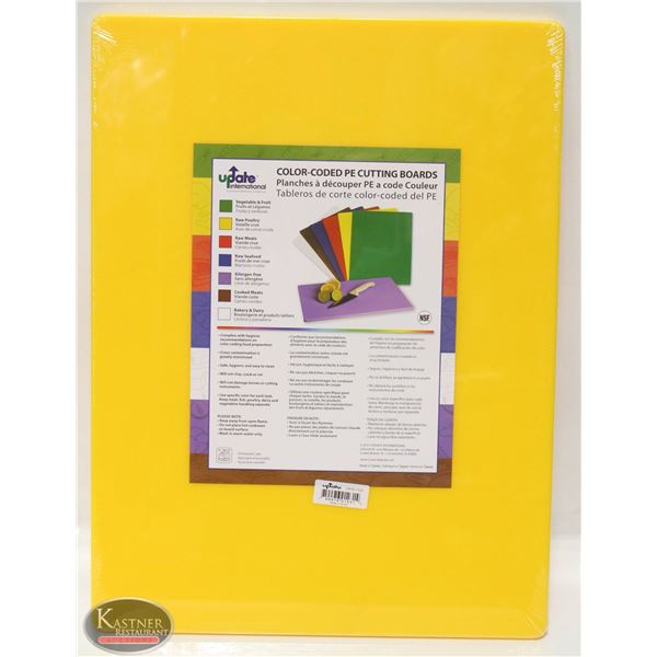 YELLOW POLY CUTTING BOARD 15 X 20 X 1/2"