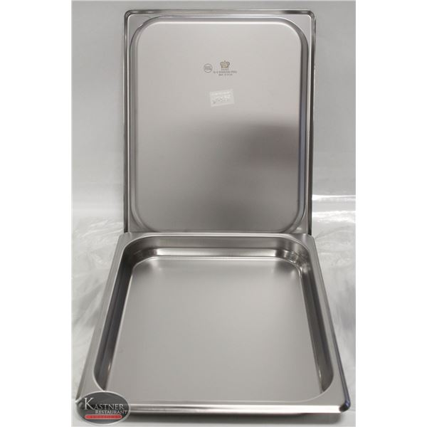 TWO NEW 1/2 SZ 1.25" DEEP S/S INSERTS