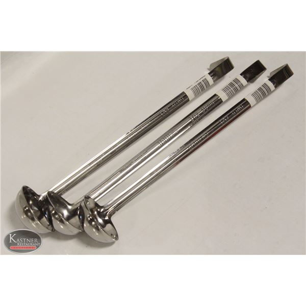3 NEW VOLLRATH 1 OZ STAINLESS STEEL LADLES