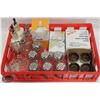 Image 1 : TRAY OF ASSORTED SHAKERS, CONDIMENT CONTAINER,