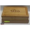 Image 1 : 2 NEW BAMBOO TAZO TEA BOXES W/ DIVIDERS