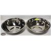 Image 1 : LOT OF 2 NEW WINCO 8 QT S/S MIXING BOWLS