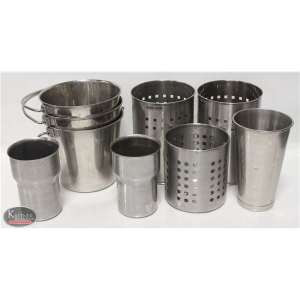 FLAT OF STAINLESS STEEL CUTLERY / DISPOSABLES