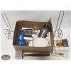 Image 1 : BOX W/ ASSORTED COMMERCIAL BAR / KITCHEN TOOLS