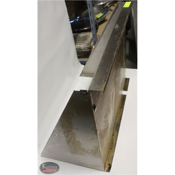 STAINLESS STEEL WALLMOUNT SHELF 25" X 19"