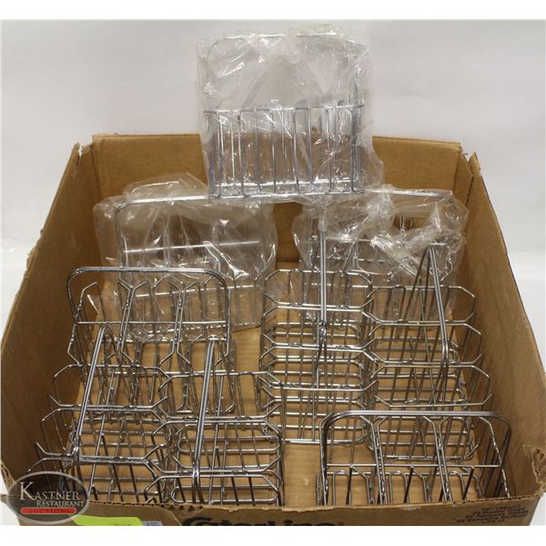 FLAT W/ 9 NEW & USED 6-SLOT JAM CADDY'S