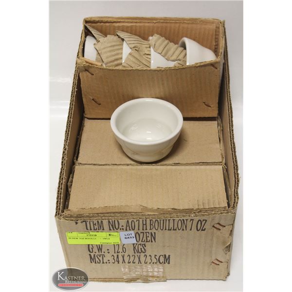 20 NEW 7OZ BOUILLON BOWLS