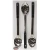 Image 1 : 3 NEW JOHNSON ROSE PERFORATED BASTING SPOONS
