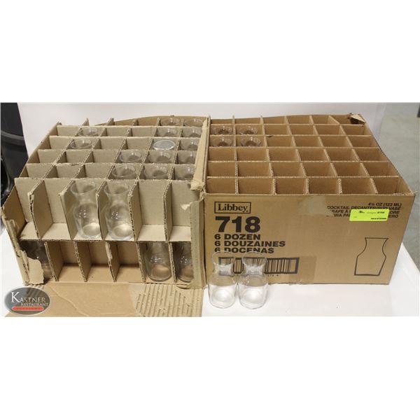 TWO PARTIAL CASES OF 4-1/8 OZ COCTAIL DECANTERS