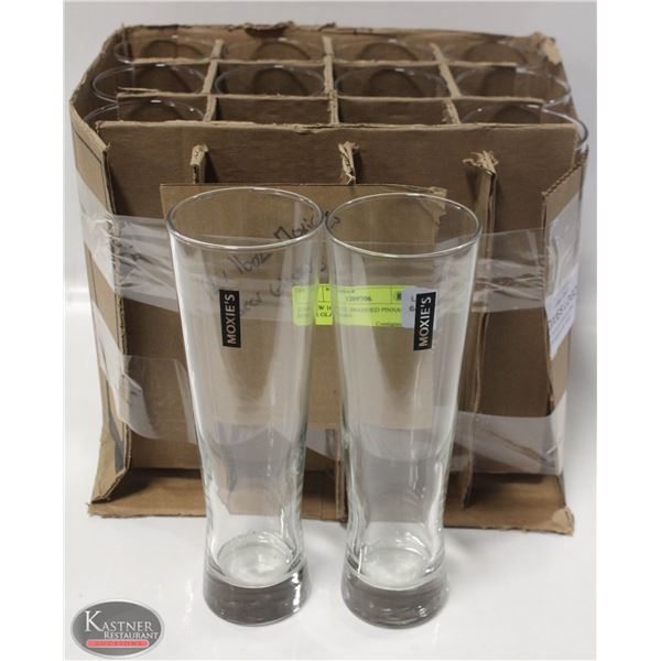 12 NEW 16 OZ. BRANDED PINNACLE BEER GLASSES