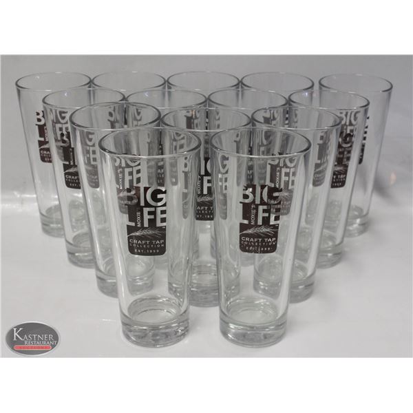 FOURTEEN 16 OZ. BRANDED PINT COOLER MIXING GLASSES