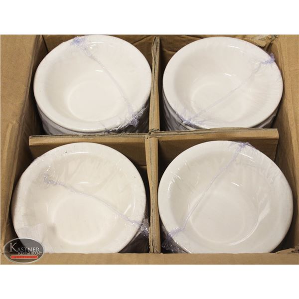 CASE OF 36 NEW PORCELAIN 4.5 OZ FRUIT BOWLS
