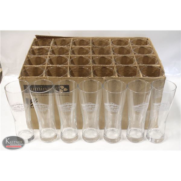 FLAT W/ 31 BRANDED 20 OZ OSLO GLASSES