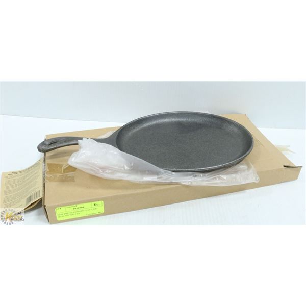 NEW PRE-SEASONED OVAL CART IRON FRYING PAN