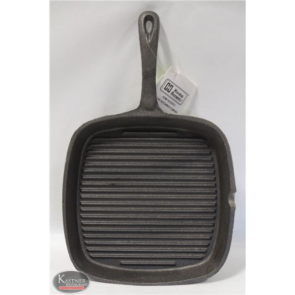 NEW 9" X 9" CAST IRON SQUARE GRILL
