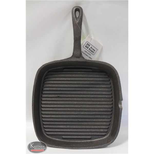 NEW 9" X 9" CAST IRON SQUARE GRILL