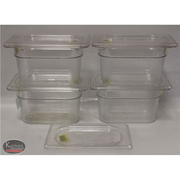 LOT OF NEW CAMBRO CAMWEAR POLYCARB FOOD INSERTS