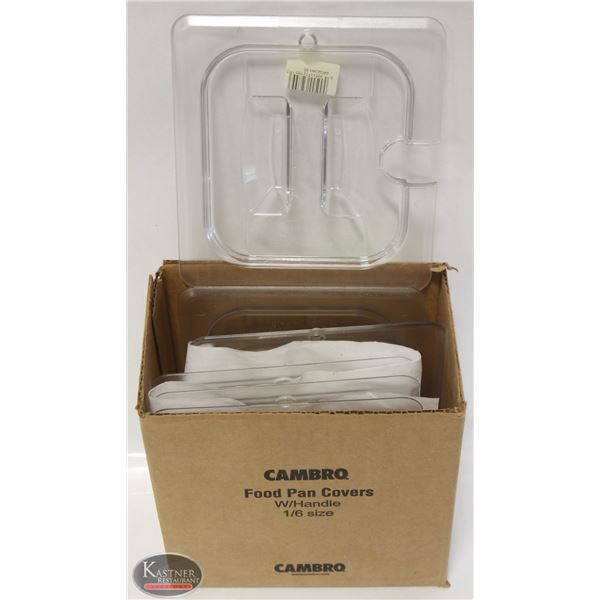 GROUP OF 6 NEW CAMBRO CAMWEAR POLYCARB INSERT LIDS