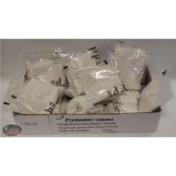 CASE W/ APPROX 24 BAGS OF FRYMASTER / DEAN FILTER