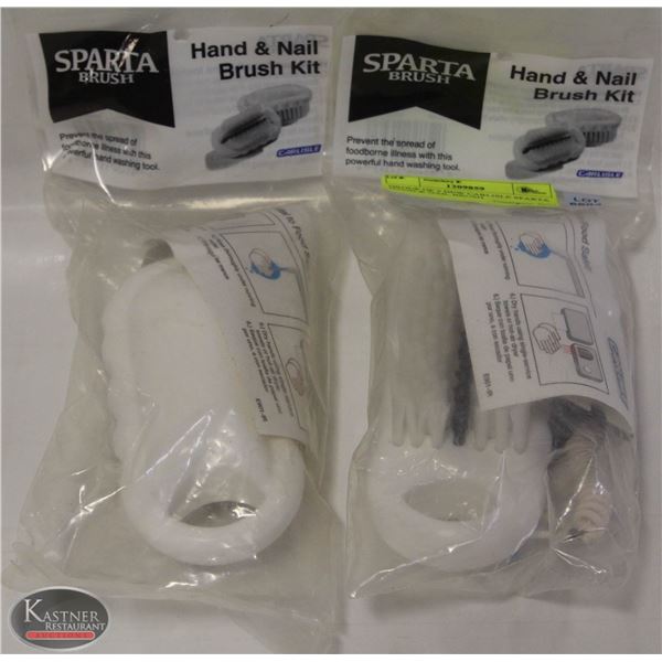 GROUP OF 2 NEW CARLISLE SPARTA HAND & NAIL BRUSH