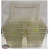 Image 1 : STACK OF 7 CAMBRO POLY TOTES - NO LIDS