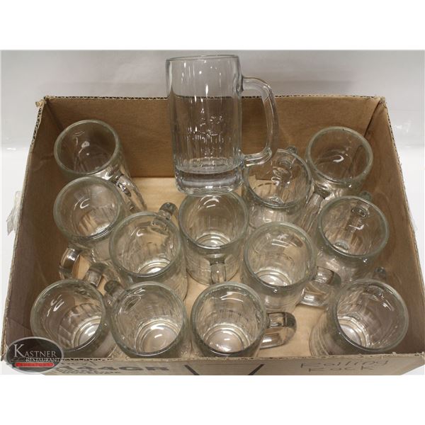 FLAT OF BEER MUGS WITH LOOP HANDLE