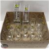 Image 1 : FLAT OF TALL BRANDED BEER GLASSES