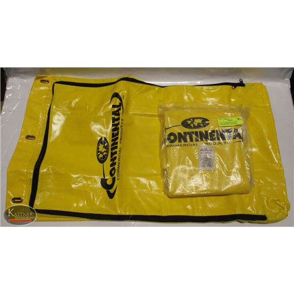 2 NEW CONTINENTAL VINYL HOUSEKEEPING CART BAGS